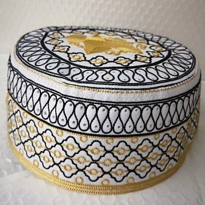 Мужские шапки для молитвы, африканские мусульманские ислам, Kippah, Арабская шапка, s Musulman, Рамадан, Arabia, Moslim Tulband, обертывание, Бог, мусульманская молитва, мужская шапка - Цвет: black  Prayer Hats