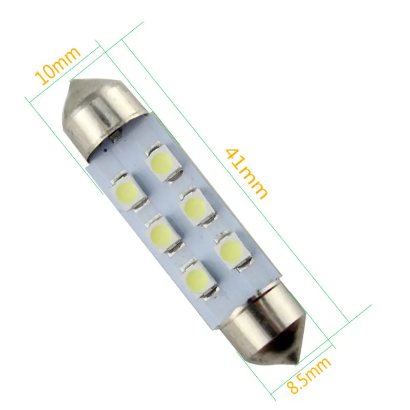 YM E Bright 500 шт. C5W 31 мм/36 мм/39 мм/41 мм белые 1210 3528 светодиодный светодиодные гирлянды