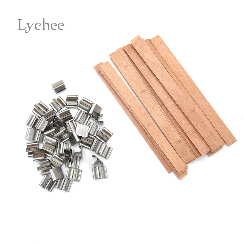 Lychee, 50 штук, Новое поступление, 8 мм, 12,5 мм, 13 мм, деревянный фитиль для свечей, устойчивая свеча, фитиль, ядро, со свечами, домашний декор
