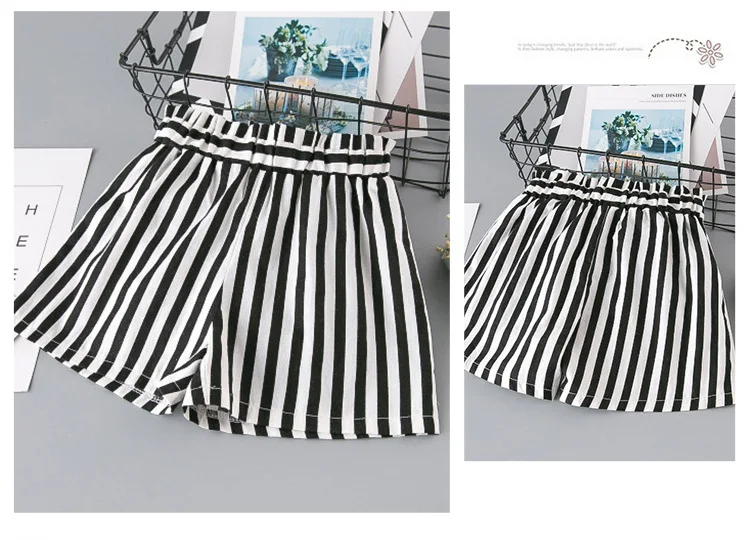 Новинка комплекты для девочек рубашки и шорты летний спортивный костюм 3 8 лет