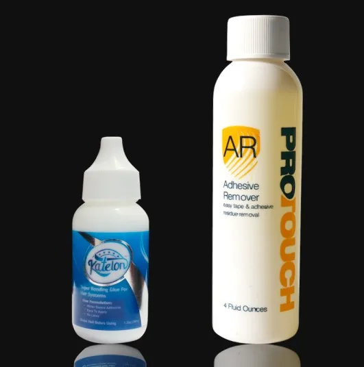 1 glue and 1 remover 1,3 oz кружевной клей для париков и AR PROTOUCH для удаления волос для парика, парик - Цвет: 1 glue and 1 remover