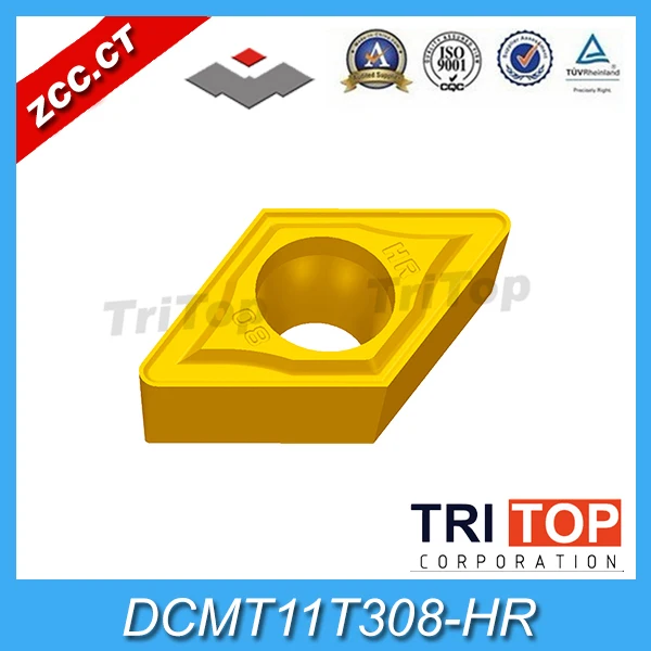 

ZCCCT carbide cutting tools DCMT 11T308 HR YBC252 (10 inserts/box) ZCC.CT Cemented Carbide Cutting Tool Turning Inserts