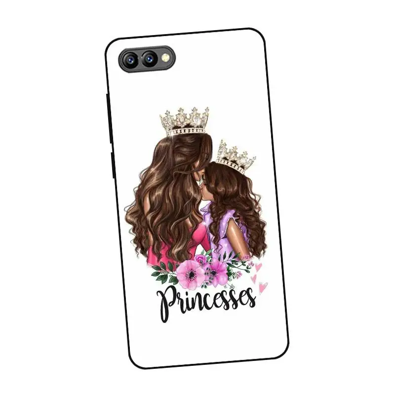 P111 Mama Black Silicone Case Cover For Huawei Honor 6A 6C 6X 7C 7X 8 Lite Pro |