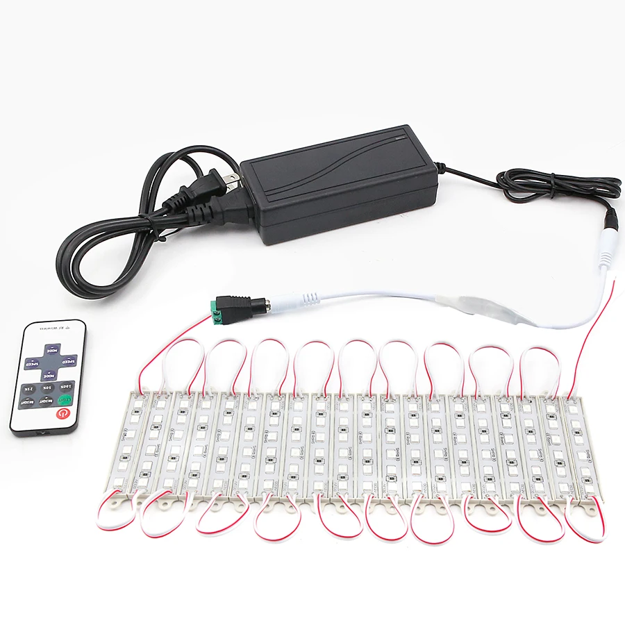 Супер яркий SMD 5054 светодиодный модуль светильник 6 светодиодный s DC12V водонепроницаемый магазин оконный светильник s светодиодный рекламный модуль Светильник лампы(красный