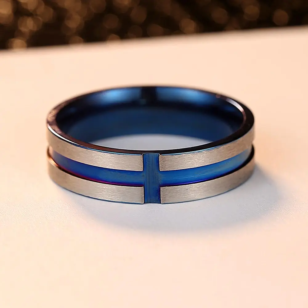 Silver Ring silver 925 Fashion jewelry gift for woman blue Retro ENRCFMXY | Украшения и аксессуары