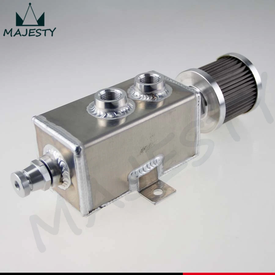 Алюминиевый маслоотвод 1 л бак для отпуска масла литр впускной клапан фильтра +