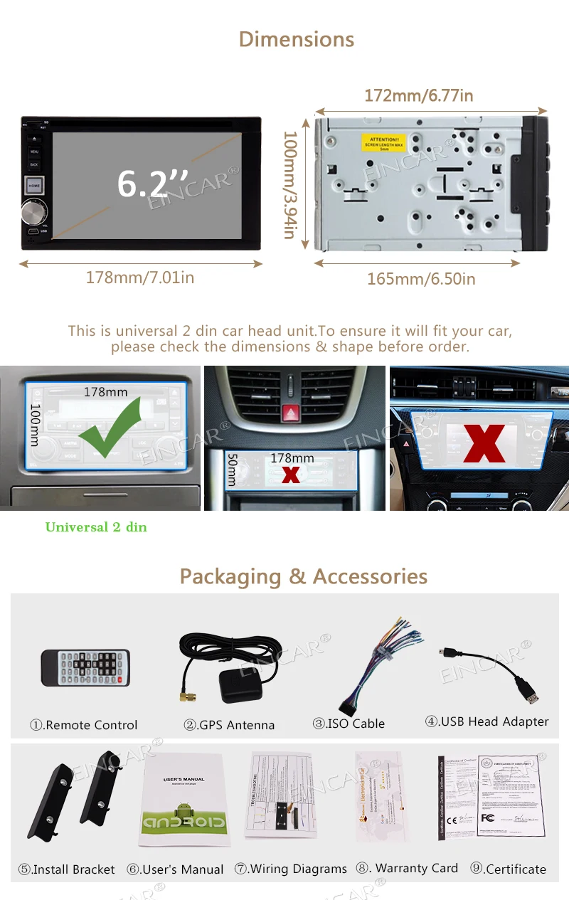 Автомагнитола с камерой + Android 7 1 Nougat 2 Din GPS DVD плеер 6 дюйма емкостный сенсорный