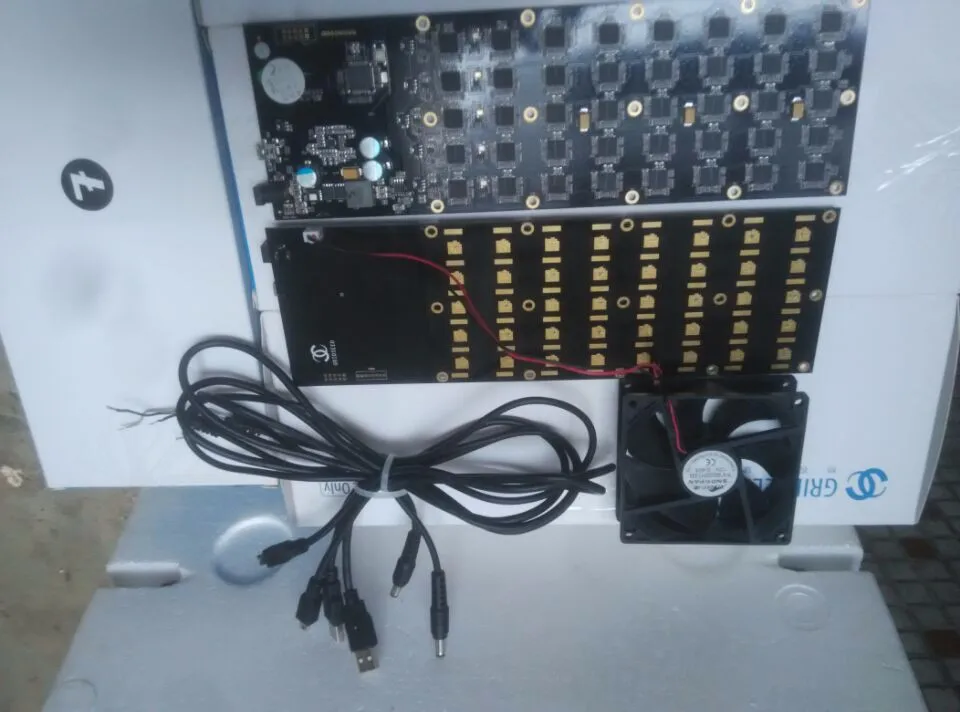 Хит! YUNHUI горнодобывающая промышленность б/у Gridseed 3-5MH100W USB MINER Scrypt Miner litecoin minning машина с охлаждающим вентилятором