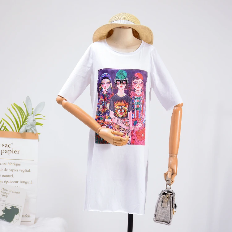2019 Новая мода Mori Girl печатная рубашка платье Летнее свободное повседневное с