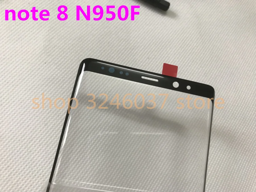 

50pcs/lot Original new Front Glass 6.3" For Samsung Galaxy Note8 Note 8 N950 N950F LCD Touch Screen Panel Outer Top Lens