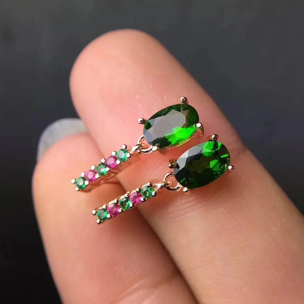 Женские серьги-подвески из серебра 925 пробы 4 Х6 | Украшения и аксессуары