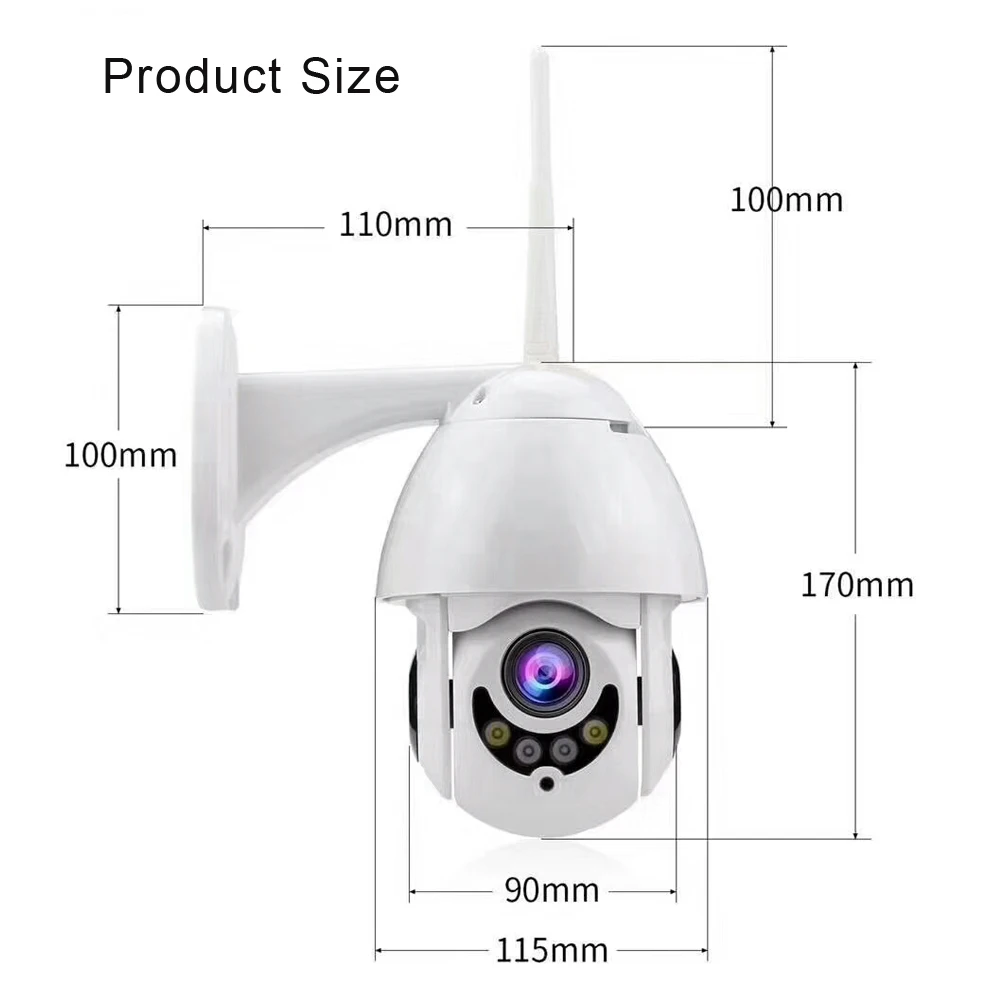 JORANK беспроводная Wifi IP 1080P камера Двусторонняя аудио Интерком 5x оптический зум PTZ