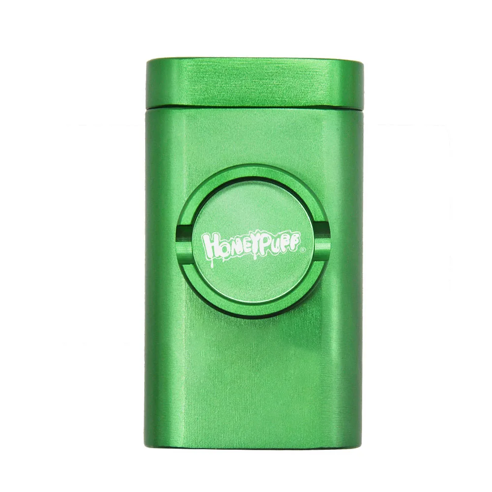 Green Honeypuff Honeypuff алюминиевый травяной Точильщик Pinch One htter& Dugout чехол для трубы с чехол для хранения курительная трубка все в одном - Цвет: Green Honeypuff