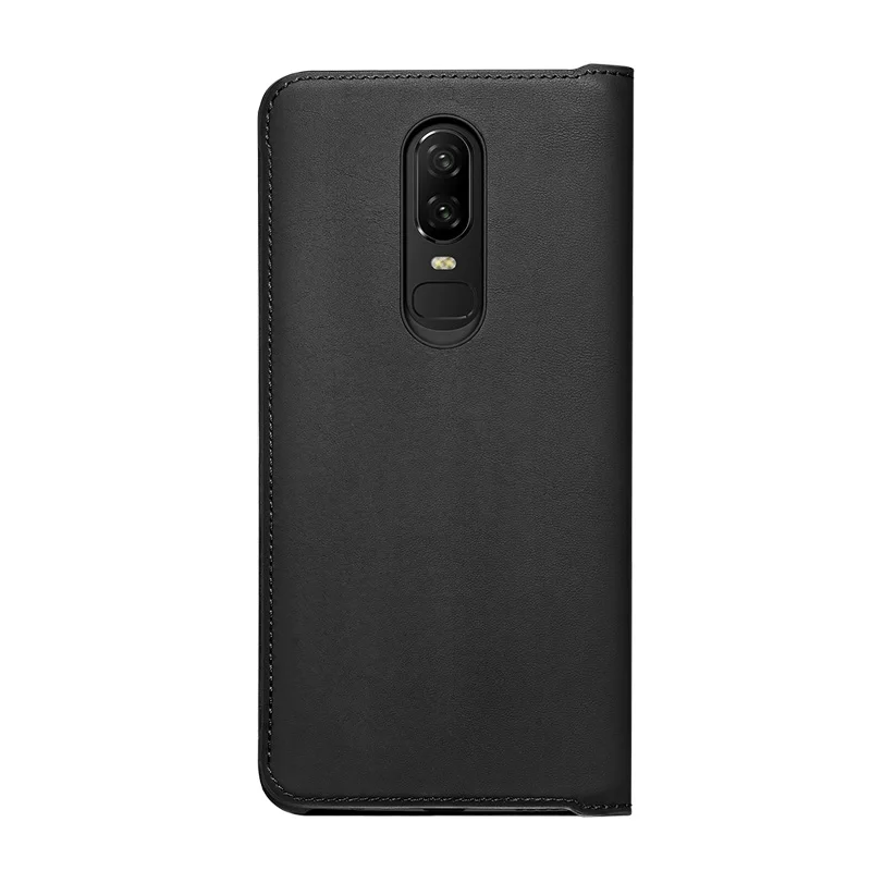 Oneplus 6 кожаный чехол 100% оригинал официальный откидная крышка экран защитный one plus