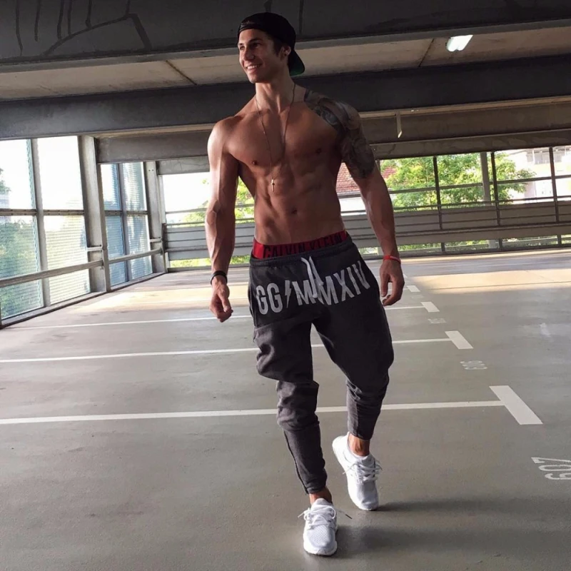 Спортивные мужские спортивные штаны для бега бегунов панталонов спортивная