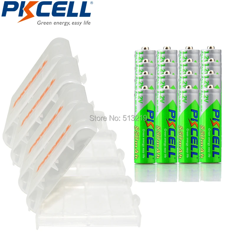 

20PCS PKCELL AAA 850mah 1.2V NIMH aaa rechargeable battery LSD 3A accumulator batteries and 5pcs aaa battery storage box