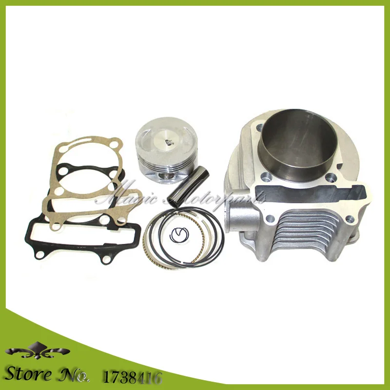 180cc цилиндр 61 мм большой диаметр комплект для GY6 125cc 150cc 1P52QMI 1P57QMJ двигатель Скутер