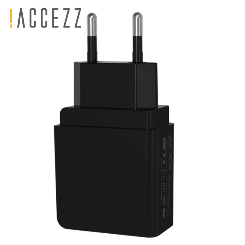 ! Accezz светодиодный Дисплей Dual USB телефона Зарядное устройство для розетки ЕС 5В 2.4A