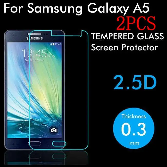 2 шт. закаленное стекло для Samsung Galaxy A5 A500 A5000 защитная пленка экрана | Мобильные