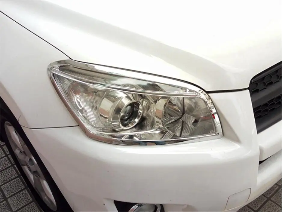 JINGHANG ABS Хромированная Автомобильная передняя фара + задний фонарь Накладка для