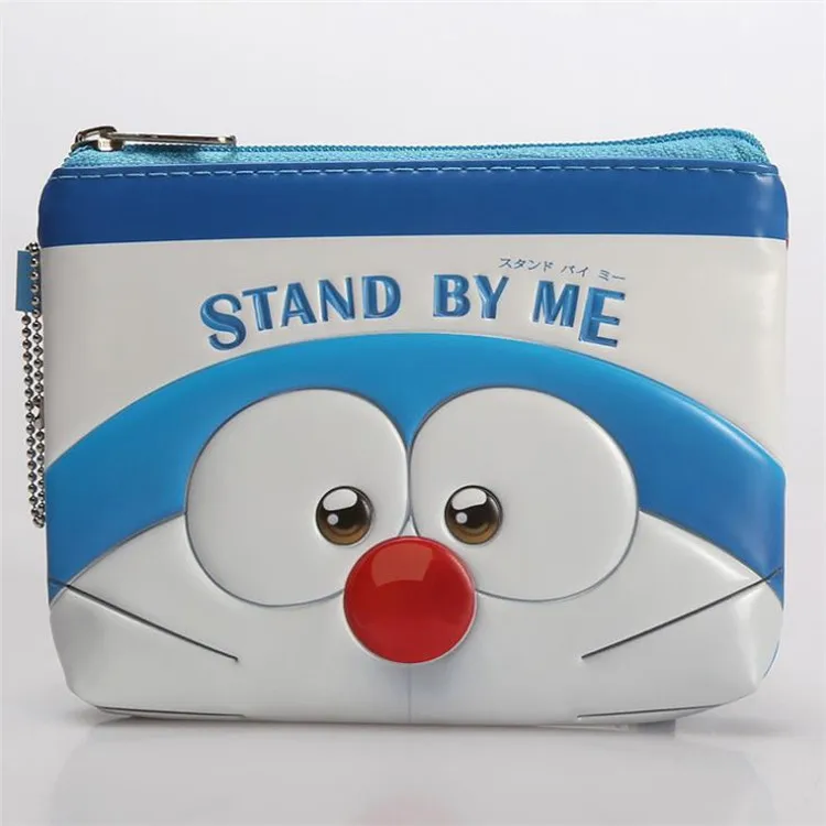 doraemon 12*10 см мультфильм Бэтмен портмона Для женщин кошельки 3D чехол Kawaii держатель для карт ключ Деньги сумки для девочек дамы детский кошелек - Цвет: doraemon
