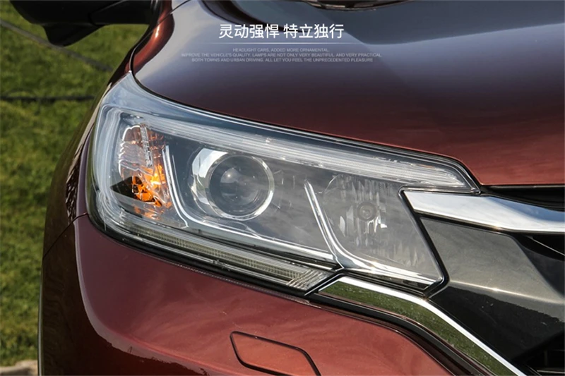 Головной свет аксессуары автомобильный Стайлинг для Honda CR-V светодиодный фары для CRV светодиодный DRL Bi-Xenon H7 hid комплект angel eye ближнего света