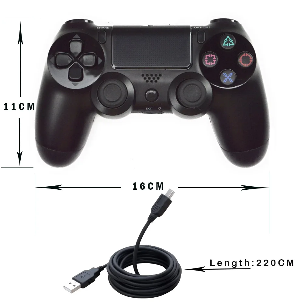 4 цвета проводной контроллер для SONY PS4 Геймпад Play Station джойстика Проводная консоль