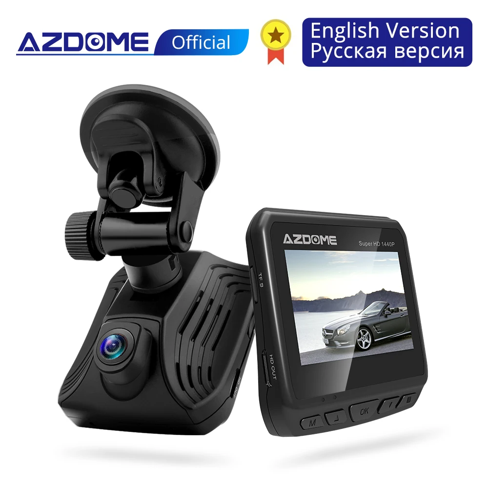 AZDOME DAB211 Ambarella A12 Автомобильный видеорегистратор 2K 1440P супер видеорегистратор ночного видения камера рекордер DVR с gps ADAS циклическая запись