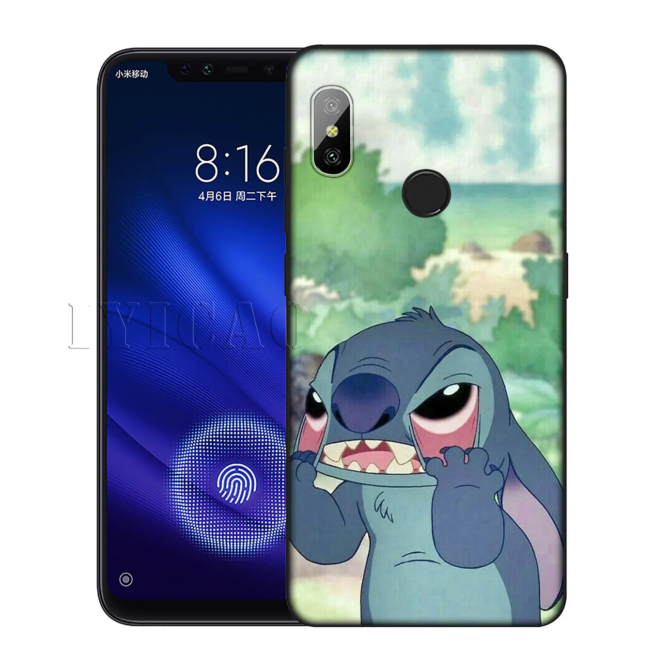 IYICAO cute cartoon Lilo Stitch Colorful Cute Silicone Soft Case for Xiaomi Redmi 6A 5A Note 7 4 4X 5 Plus 6 Pro Black TPU Cover |