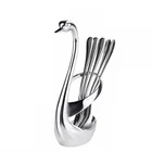 Кухонная и ресторанная элегантная подставка в виде лебедя, основание для столовой посуды, ложка, вилка, нож, основание Cygnus, столовая посуда, столовые приборы