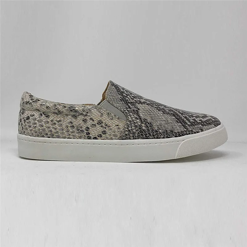 Туфли женские летние со змеиным принтом на плоской подошве 2019 #40|Обувь без