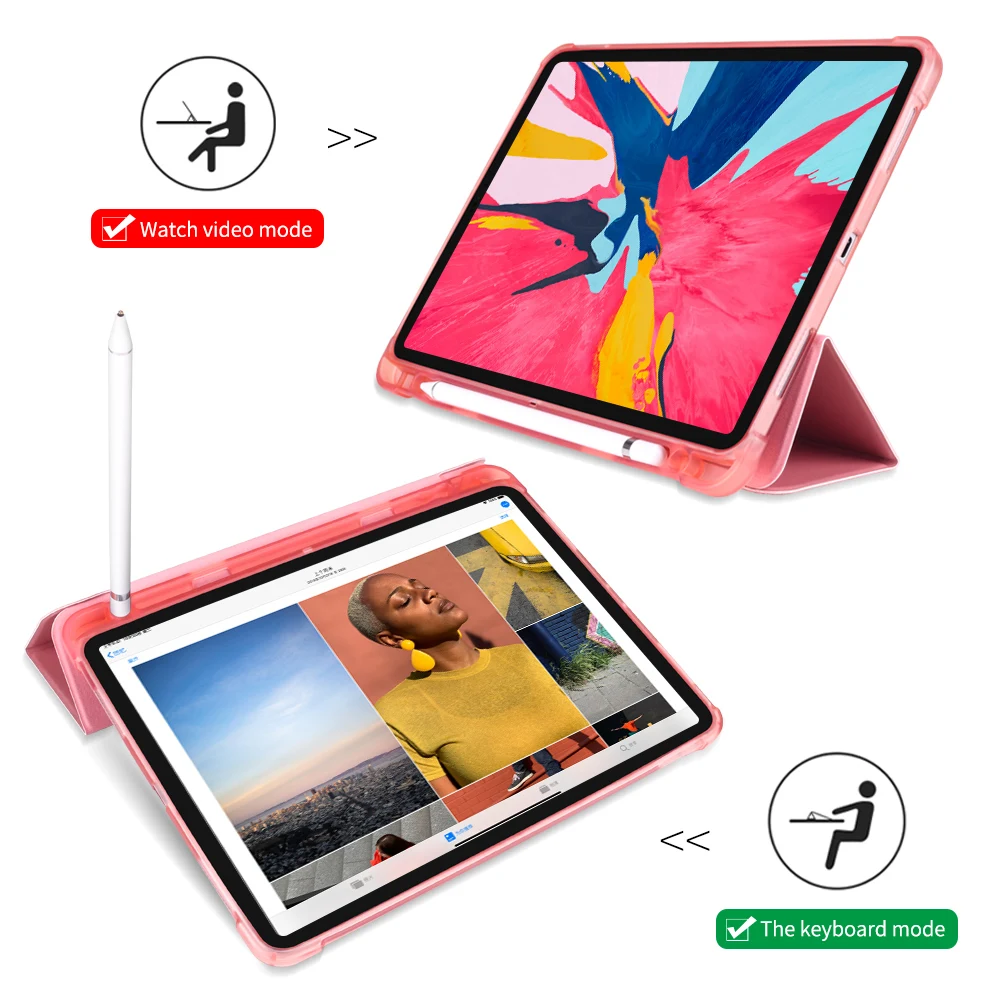 Чехол Funda для iPad Pro 11 с держателем карандашей поддержка беспроводной зарядки Apple