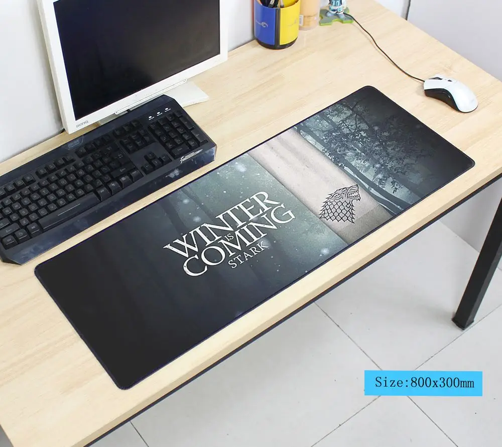 size 800x300x2mm Коврик для мыши "Игра престолов" 80x30 см Коврик для мыши notbook компьютерный коврик для мыши locrkand игровой коврик для мыши геймер для клавиатуры коврики для мыши - Цвет: size 800x300x2mm