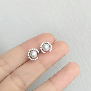 Женские гипоаллергенные серьги гвоздики из серебра 100% пробы с
