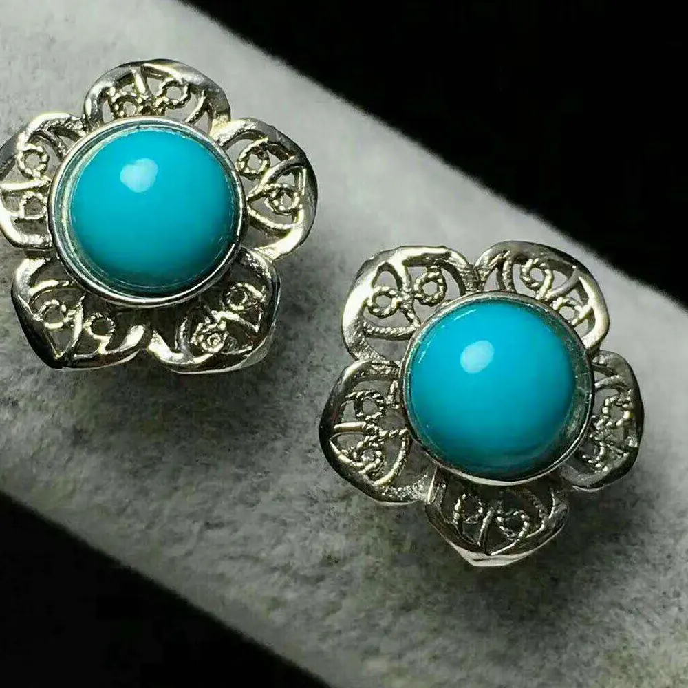 Женские серьги-гвоздики из стерлингового серебра 925 пробы RADHORSE с цветком сливы в