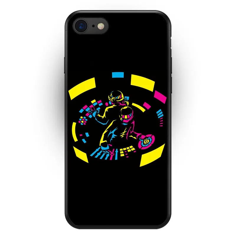 Daft Панк Черный Мягкий ТПУ Модный чехол для iPhone XS Max высокое качество силиконовый 5S