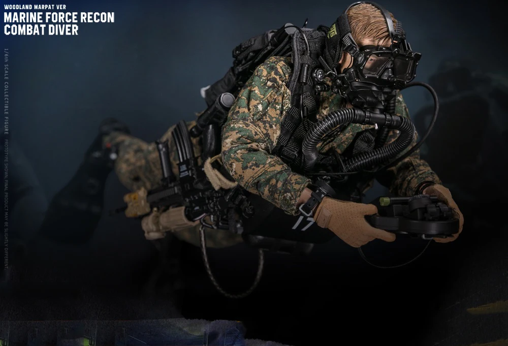 78055 1/6 USMC морская сила RECON COMBAT DIVER WOODLAND MARPAT камуфляжная версия модели для фанатов Коллекционные фигурки
