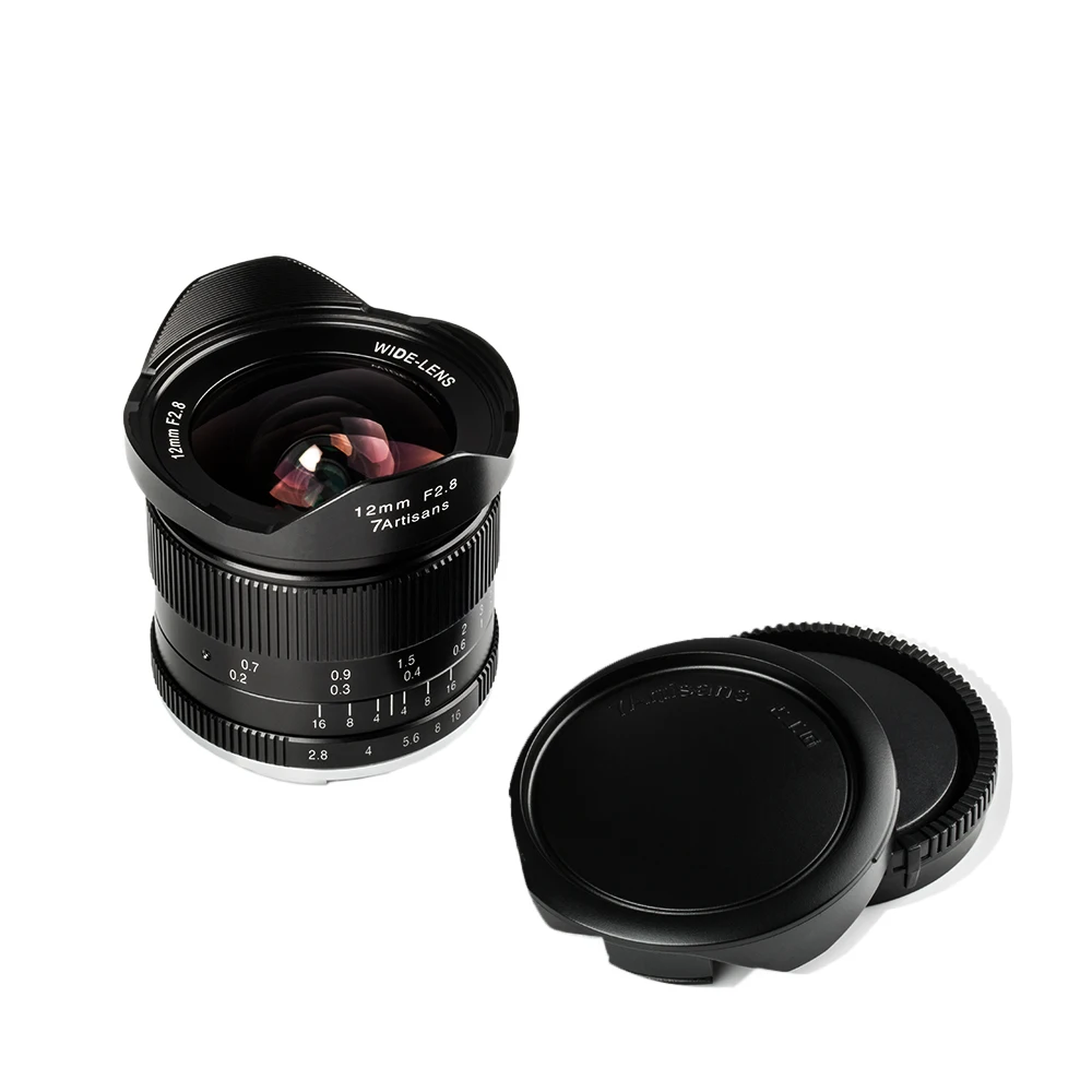 Ультраширокоугольный объектив 7artisans 12 мм f2.8 для Panasonic Oympus epm1 epm2