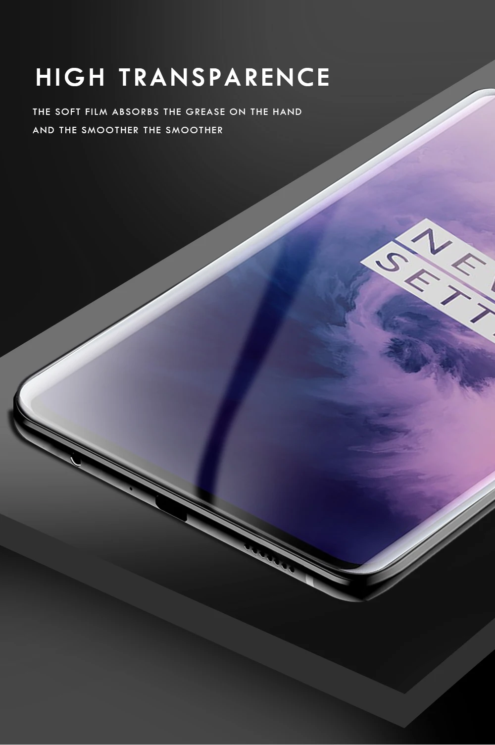 0,1 мм Защитная пленка для oneplus 6 7 pro гелевая Защитная пленка для oneplus 7 pro 6t 5t 3D задняя Гидрогелевая пленка