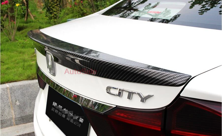 Карбоновый цветной пластиковый спойлер заднего багажника крыла для Honda City Sedan 2014