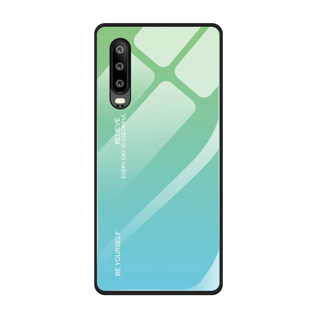 06 Чехол из закаленного стекла RAXFLY с градиентом для huawei P20 P30 Lite Pro, чехол для телефона s, чехол для huawei mate 20 Lite Pro Honor 20 Pro - Цвет: 06