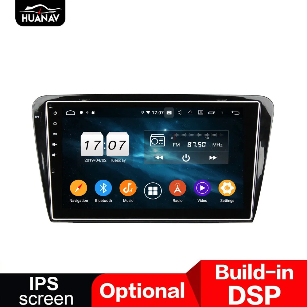 

DSP Android 9 GPS Navigation Car DVD player for Skoda Octavia 2014 2015 auto radio auto stereo player head uint multimedia 4+64