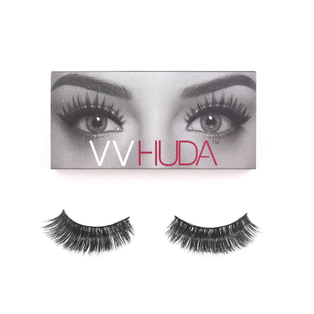 VVHUDA Накладные ресницы норковые глаза ручной работы черные длинные толстые