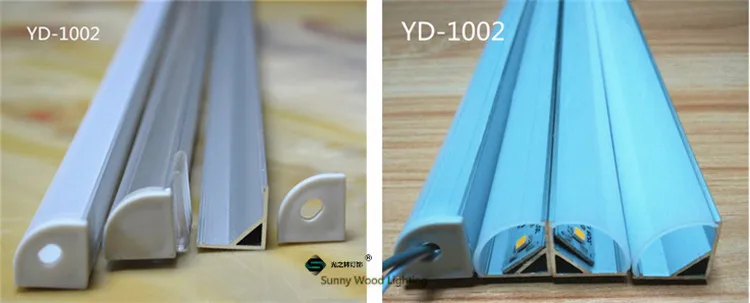 5 компл./лот 50 см 20 дюймов угловая полоса led занимаемся изготовлением алюминиевых профилей 12V 6ВТ адвокатского сословия СИД светильник с 5050 полосы для кухни, шкаф или шкаф