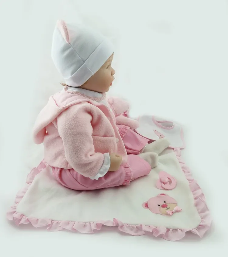 NPK 55cm Victoria adora Lifelike newborn Baby Bonecas Bebe kid toy girl soft silicone reborn baby dolls | Игрушки и хобби