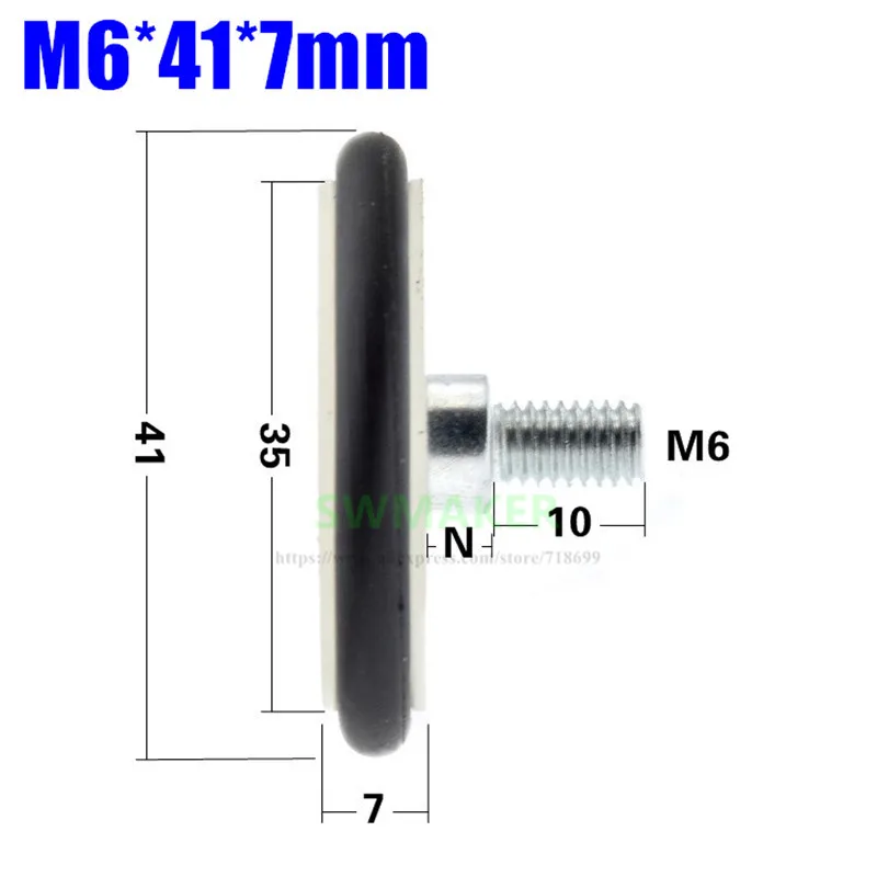 M6 * 41*7 мм Буна-н резиновое кольцо резиновый ролик немой эластичность 626 подшипник