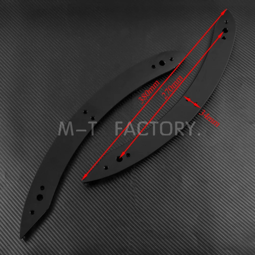Мотоциклы CNC Fender Legacy заднее крыло боковые акценты алюминий черный для индийских