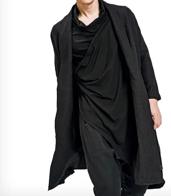 M-XL Горячая зима Мужская Новая мода Джокер линейный лен плащ | одежда