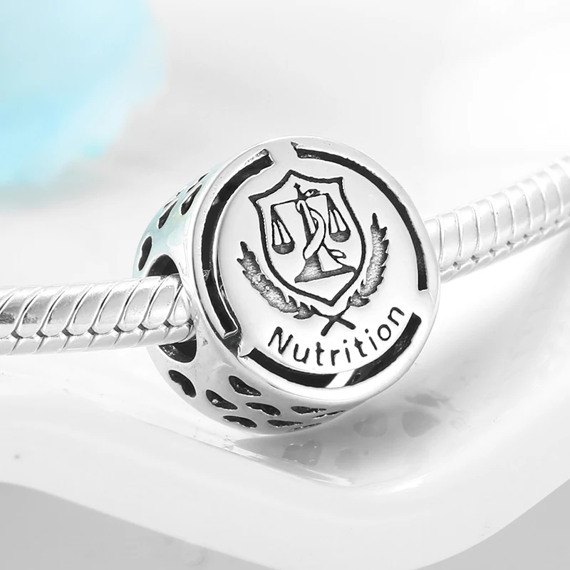 925 пробы Серебряный символ Doze Sinal de carreira бусы подходят к оригиналу Pandora браслет ожерелье Изготовление ювелирных изделий