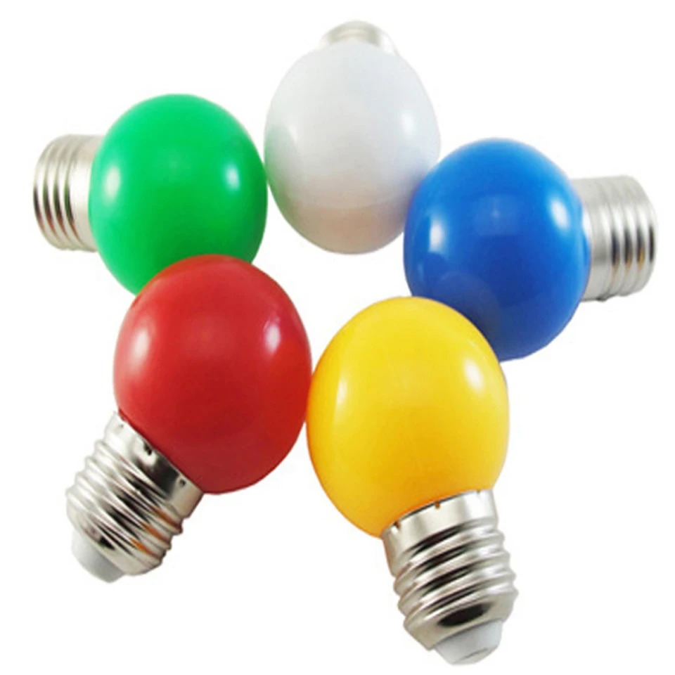 Colorful E27 110V 220V Red blue green white yellow blubs Energy Saving LED Ball Light Bulb Globe Lamp holiday Atmosphere light | Освещение